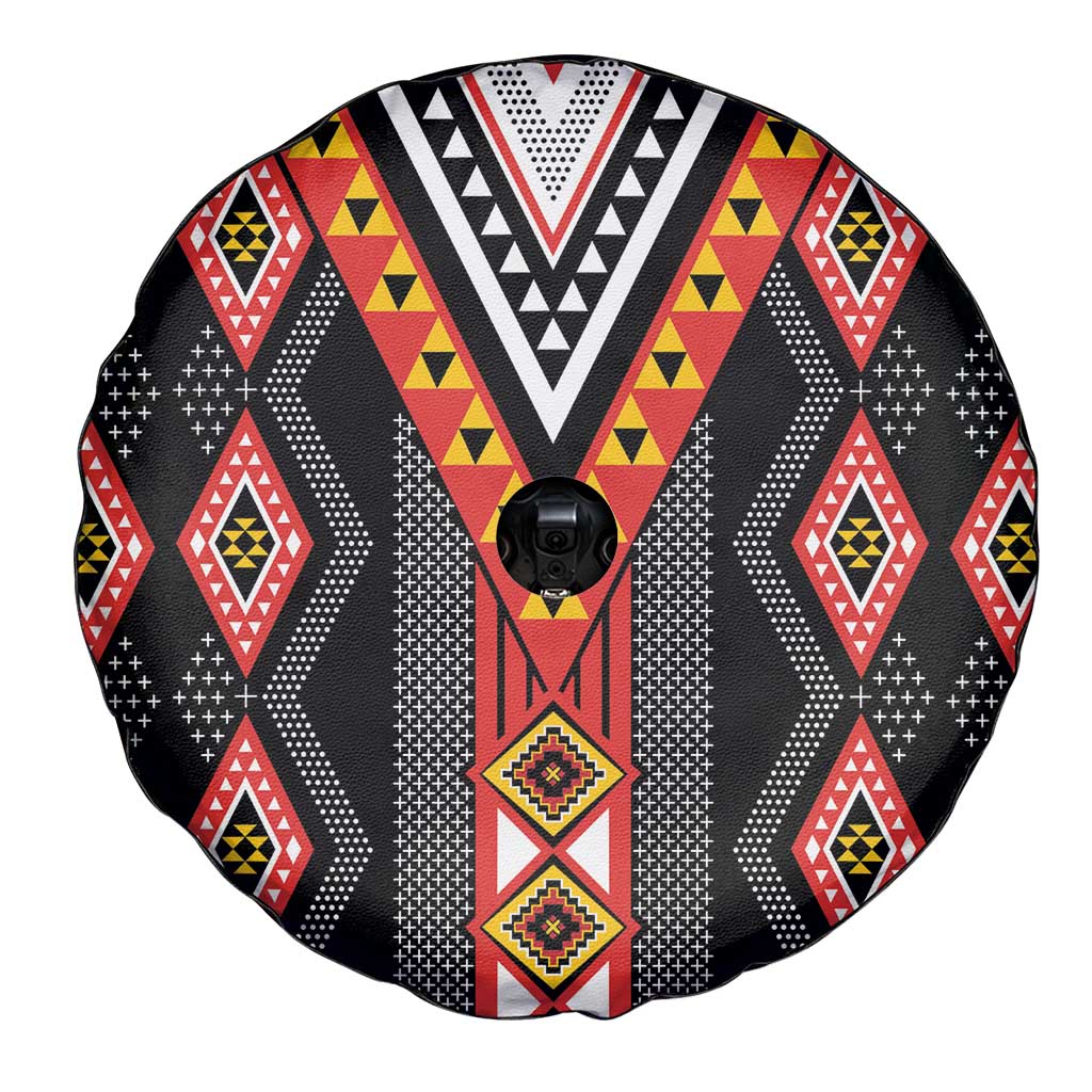 Niho Taniwha Taniko Motif Spare Tire Cover LT9 - Polynesian Pride