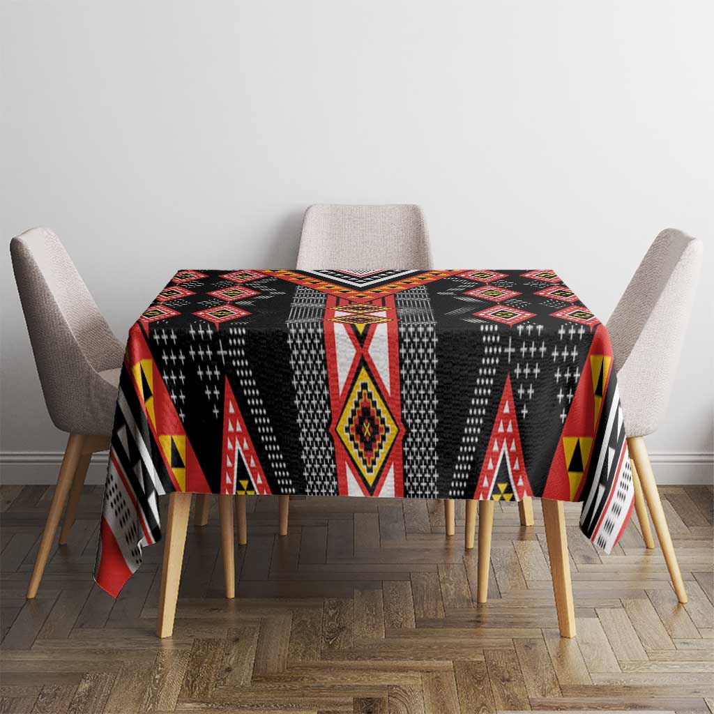 Niho Taniwha Taniko Motif Tablecloth LT9 - Polynesian Pride