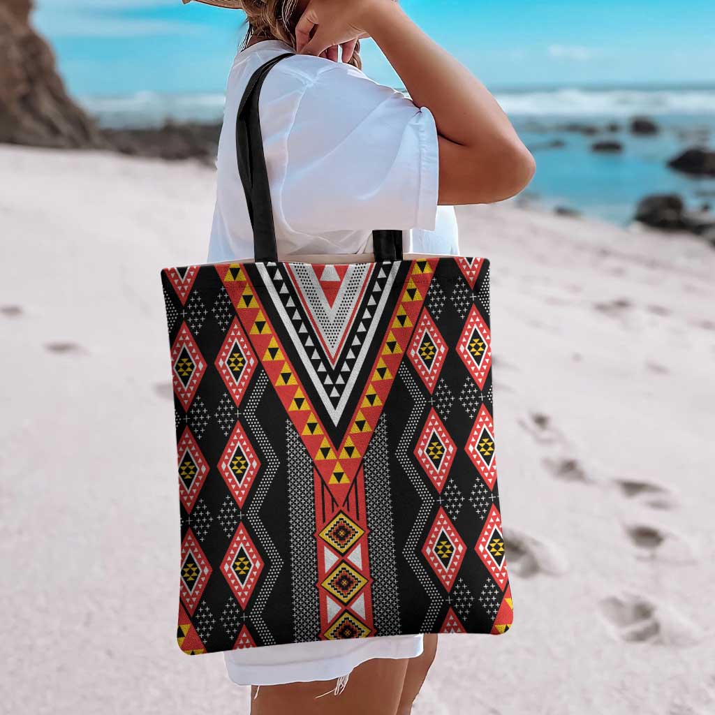 Niho Taniwha Taniko Motif Tote Bag LT9 - Polynesian Pride
