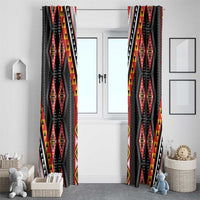 Niho Taniwha Taniko Motif Window Curtain LT9 - Polynesian Pride