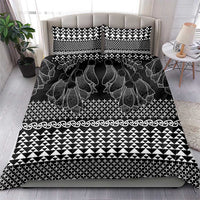 Black Taniko Kowhaiwhai Tukutuku Motif Bedding Set LT9 - Polynesian Pride