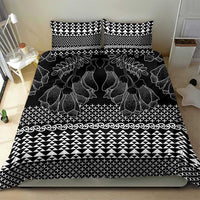 Black Taniko Kowhaiwhai Tukutuku Motif Bedding Set LT9 - Polynesian Pride