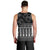 Black Taniko Kowhaiwhai Tukutuku Motif Men Tank Top