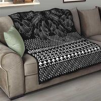 Black Taniko Kowhaiwhai Tukutuku Motif Quilt LT9 - Polynesian Pride
