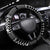 Black Taniko Kowhaiwhai Tukutuku Motif Steering Wheel Cover