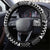 Black Taniko Kowhaiwhai Tukutuku Motif Steering Wheel Cover