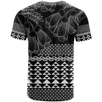 Black Taniko Kowhaiwhai Tukutuku Motif T Shirt LT9 - Polynesian Pride