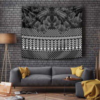 Black Taniko Kowhaiwhai Tukutuku Motif Tapestry LT9 Black - Polynesian Pride