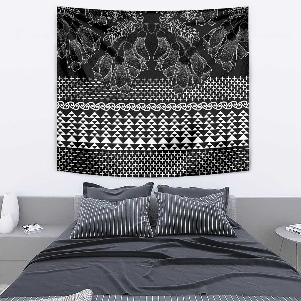 Black Taniko Kowhaiwhai Tukutuku Motif Tapestry LT9 - Polynesian Pride