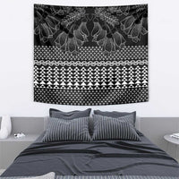 Black Taniko Kowhaiwhai Tukutuku Motif Tapestry LT9 - Polynesian Pride