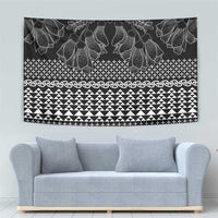 Black Taniko Kowhaiwhai Tukutuku Motif Tapestry LT9 - Polynesian Pride
