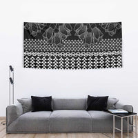 Black Taniko Kowhaiwhai Tukutuku Motif Tapestry LT9 - Polynesian Pride