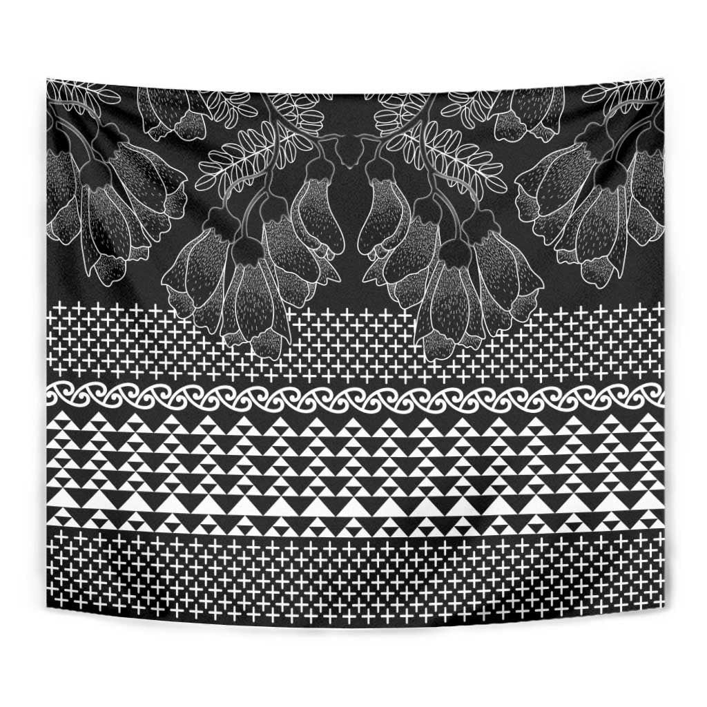 Black Taniko Kowhaiwhai Tukutuku Motif Tapestry LT9 - Polynesian Pride