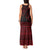 Red Taniko Kowhaiwhai Tukutuku Motif Tank Maxi Dress