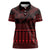 Red Taniko Kowhaiwhai Tukutuku Motif Women Polo Shirt