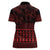 Red Taniko Kowhaiwhai Tukutuku Motif Women Polo Shirt