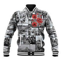 ANZAC Day Gallipoli Campaign Baseball Jacket To The End They Remain LT9 Unisex Black - Polynesian Pride