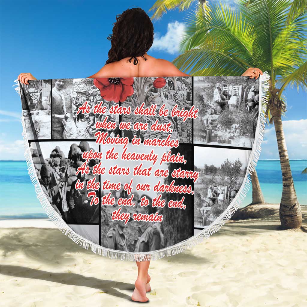 ANZAC Day Gallipoli Campaign Beach Blanket To The End They Remain LT9 - Polynesian Pride