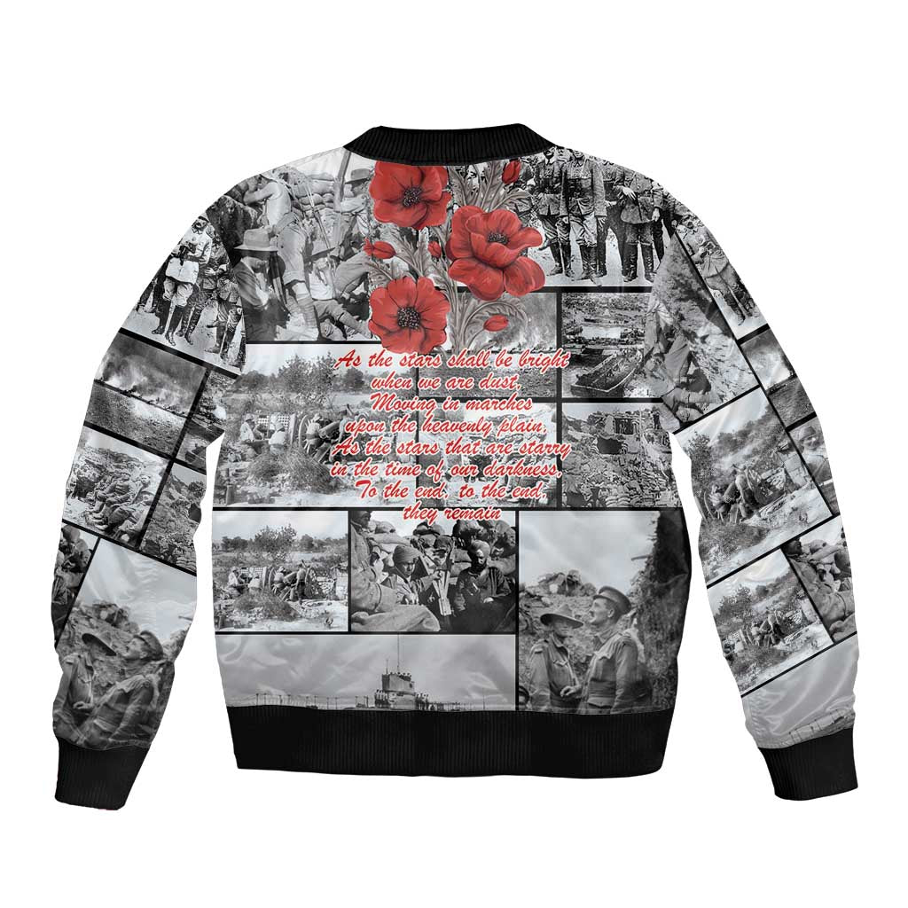 ANZAC Day Gallipoli Campaign Bomber Jacket To The End They Remain LT9 - Polynesian Pride