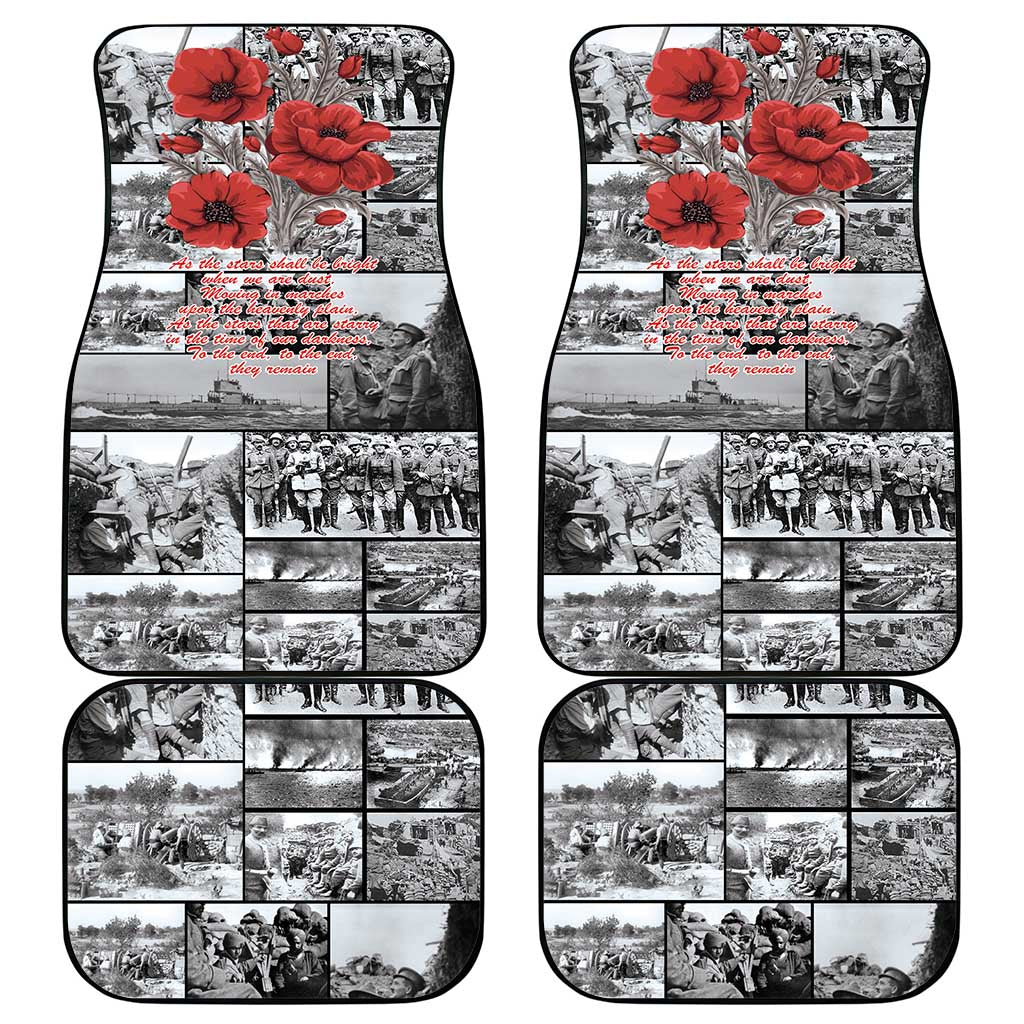 ANZAC Day Gallipoli Campaign Car Mats To The End They Remain LT9 - Polynesian Pride