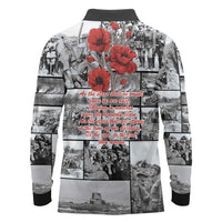 ANZAC Day Gallipoli Campaign Long Sleeve Polo Shirt To The End They Remain LT9 - Polynesian Pride