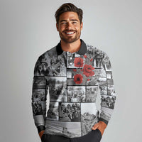 ANZAC Day Gallipoli Campaign Long Sleeve Polo Shirt To The End They Remain LT9 - Polynesian Pride