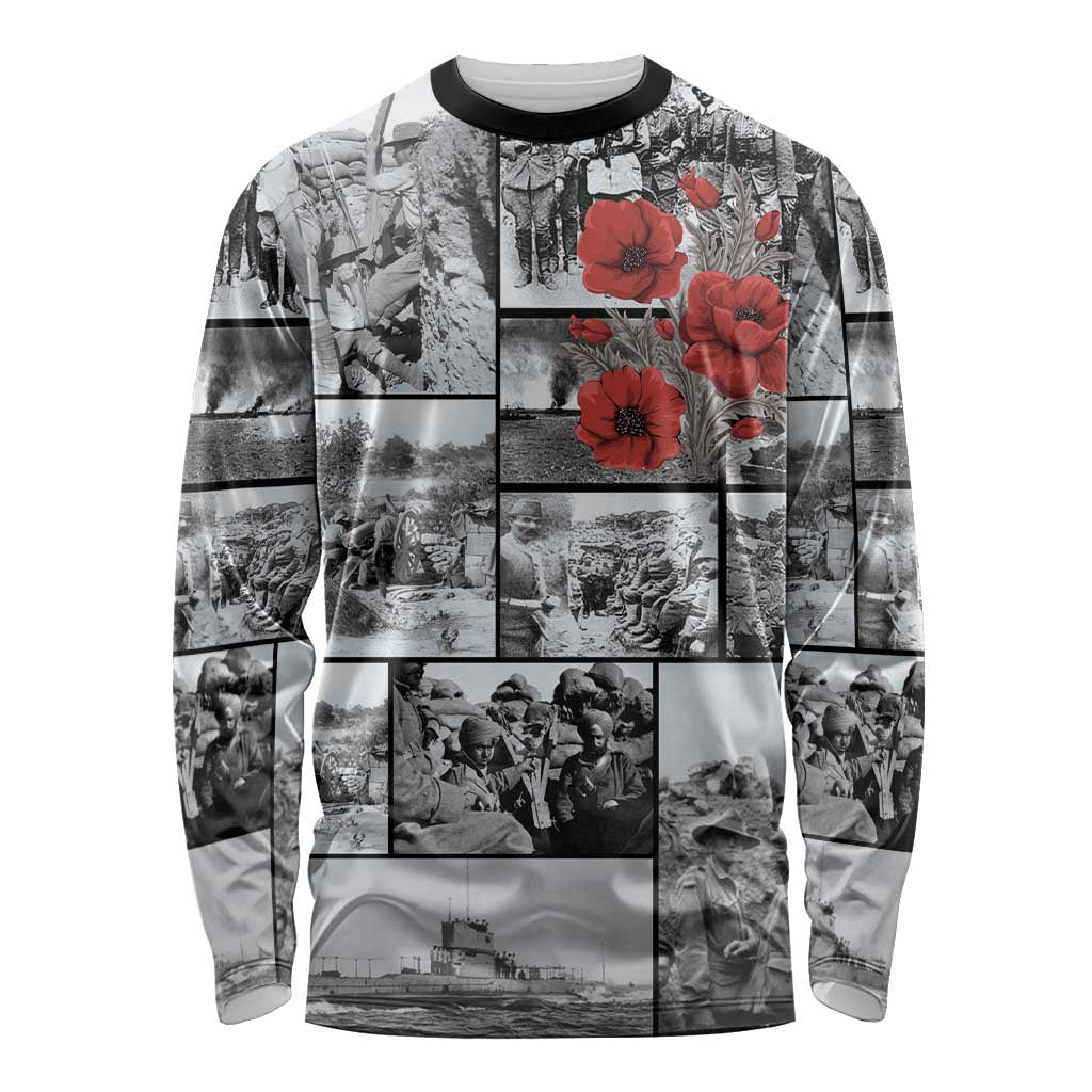 ANZAC Day Gallipoli Campaign Long Sleeve Shirt To The End They Remain LT9 Unisex Black - Polynesian Pride