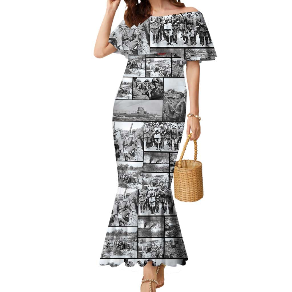 ANZAC Day Gallipoli Campaign Mermaid Dress To The End They Remain LT9 Women Black - Polynesian Pride