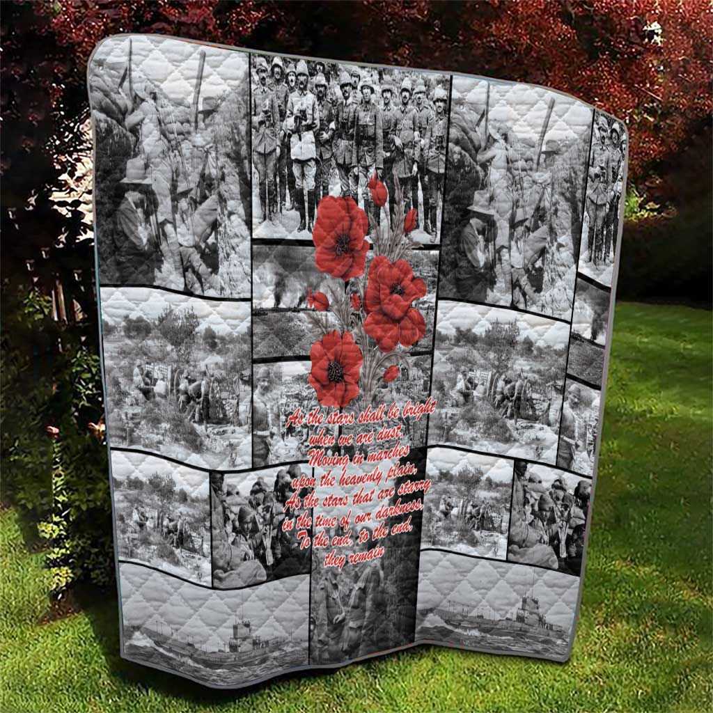 ANZAC Day Gallipoli Campaign Quilt To The End They Remain LT9 - Polynesian Pride