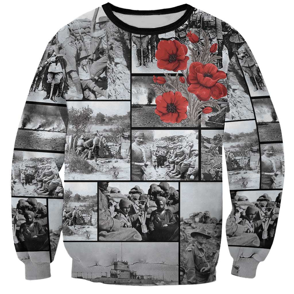ANZAC Day Gallipoli Campaign Sweatshirt To The End They Remain LT9 Unisex Black - Polynesian Pride