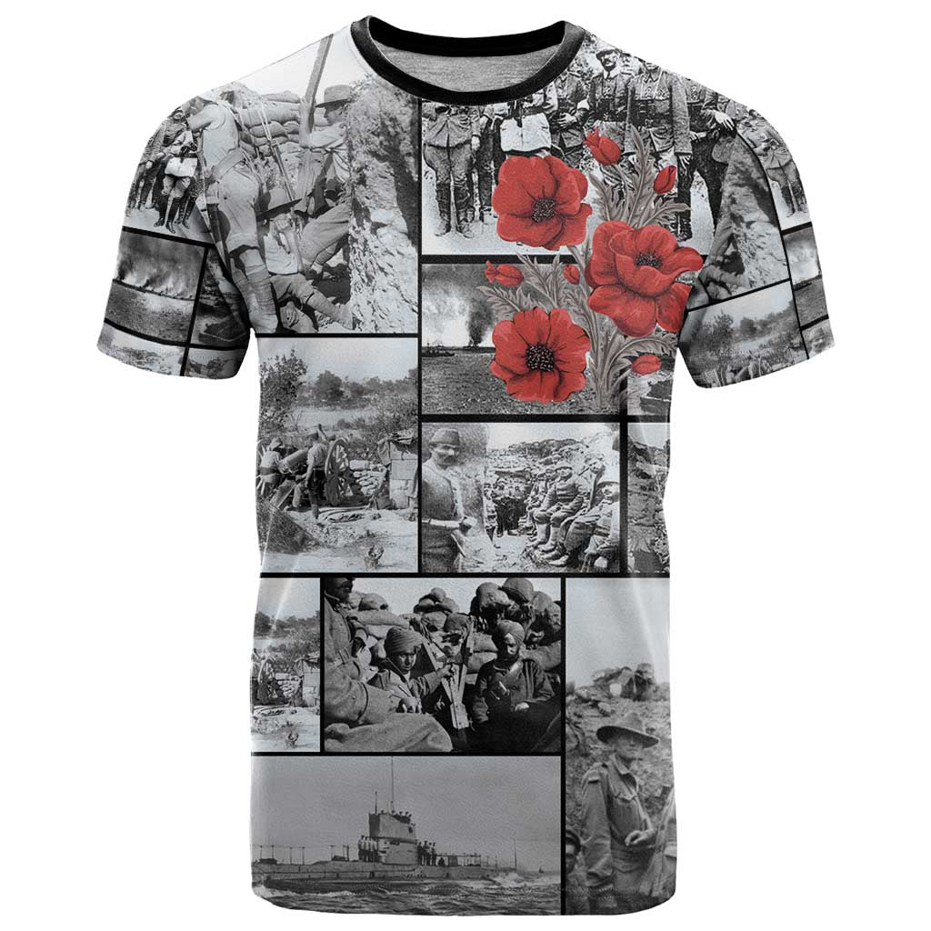 ANZAC Day Gallipoli Campaign T Shirt To The End They Remain LT9 Black - Polynesian Pride