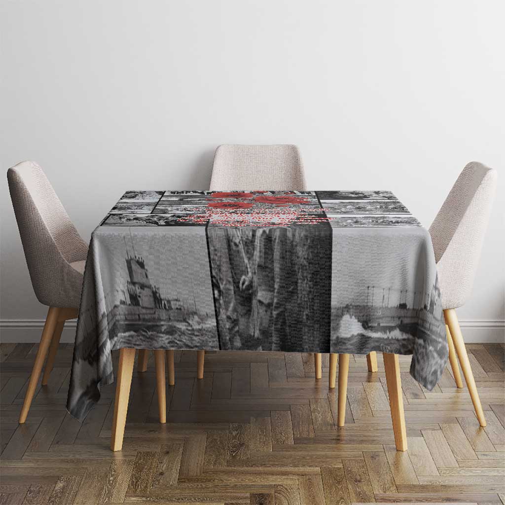 ANZAC Day Gallipoli Campaign Tablecloth To The End They Remain LT9 - Polynesian Pride
