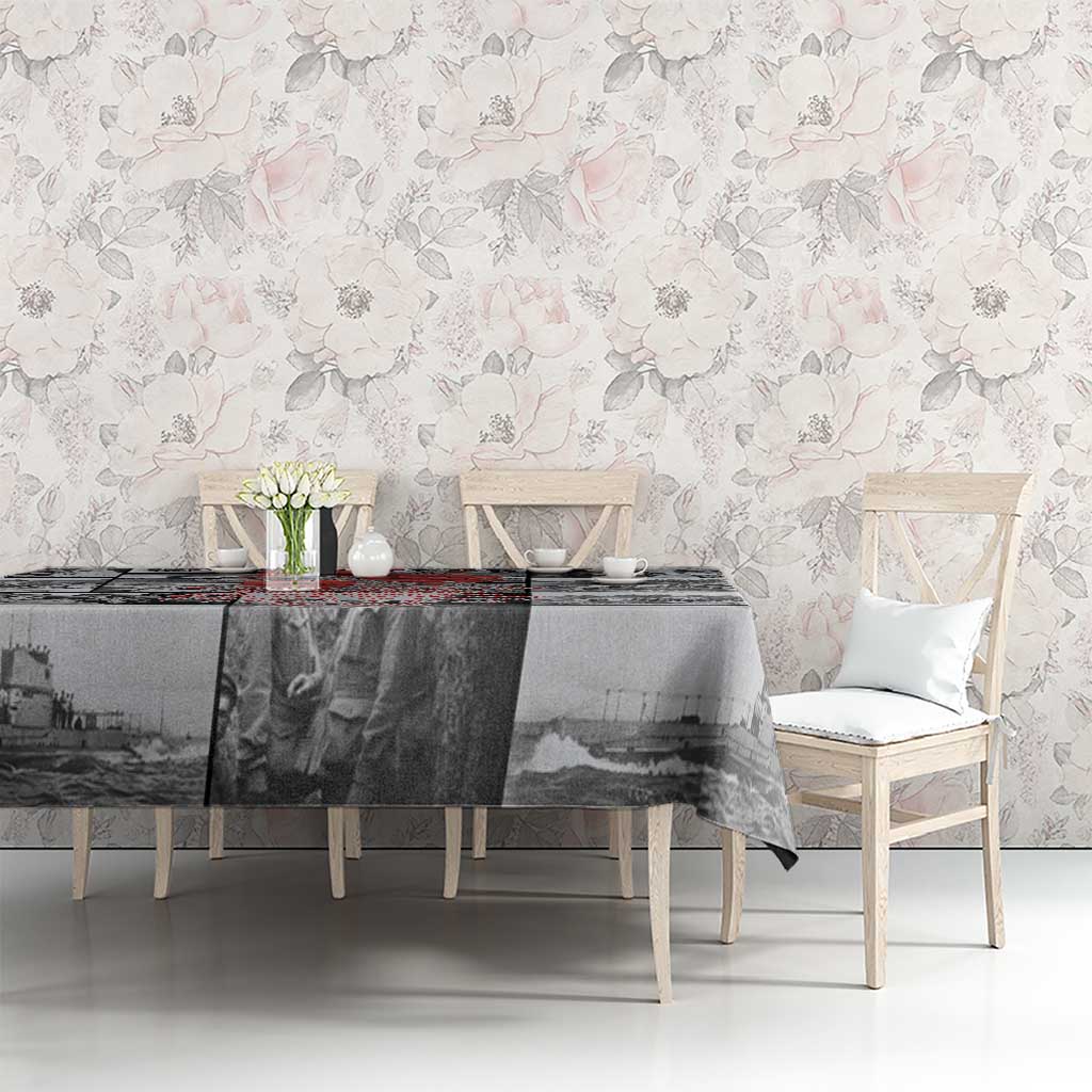 ANZAC Day Gallipoli Campaign Tablecloth To The End They Remain LT9 - Polynesian Pride