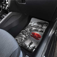 Black ANZAC Day The Battle of Lone Pine Car Mats Kiwi-Kangaroo Soldier Lest We Forget LT9 - Polynesian Pride