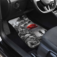 Black ANZAC Day The Battle of Lone Pine Car Mats Kiwi-Kangaroo Soldier Lest We Forget LT9 - Polynesian Pride
