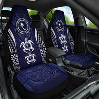 FSM Chuuk States Car Seat Cover Micronesia Six 9 One Polynesian Tribal Pattern LT9 One Size Blue - Polynesian Pride