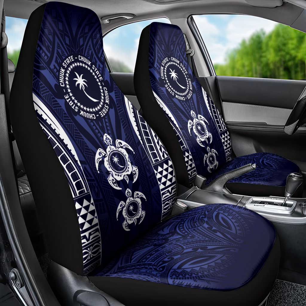 FSM Chuuk States Car Seat Cover Micronesia Six 9 One Polynesian Tribal Pattern LT9 - Polynesian Pride