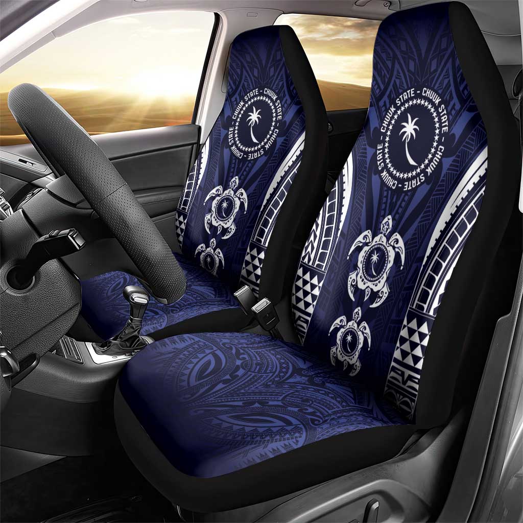 FSM Chuuk States Car Seat Cover Micronesia Six 9 One Polynesian Tribal Pattern LT9 - Polynesian Pride