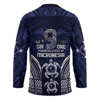 FSM Chuuk States Hockey Jersey Micronesia Six 9 One Polynesian Tribal Pattern LT9 - Polynesian Pride