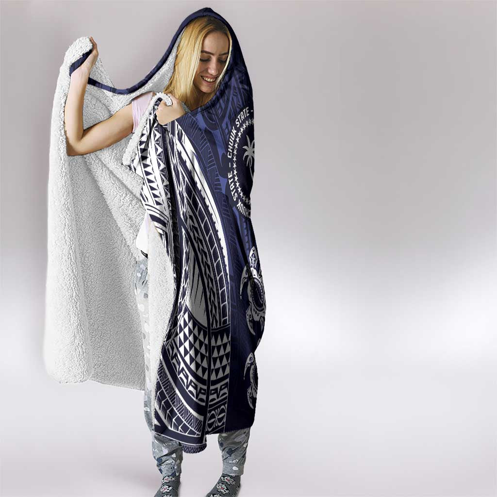 FSM Chuuk States Hooded Blanket Micronesia Six 9 One Polynesian Tribal Pattern LT9 - Polynesian Pride