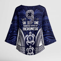 FSM Chuuk States Kimono Sleeve Blouse Micronesia Six 9 One Polynesian Tribal Pattern LT9 - Polynesian Pride