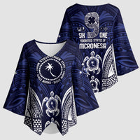 FSM Chuuk States Kimono Sleeve Blouse Micronesia Six 9 One Polynesian Tribal Pattern LT9 - Polynesian Pride