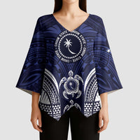 FSM Chuuk States Kimono Sleeve Blouse Micronesia Six 9 One Polynesian Tribal Pattern LT9 - Polynesian Pride