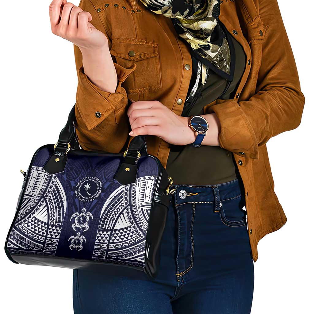 FSM Chuuk States Shoulder Handbag Micronesia Six 9 One Polynesian Tribal Pattern LT9 - Polynesian Pride