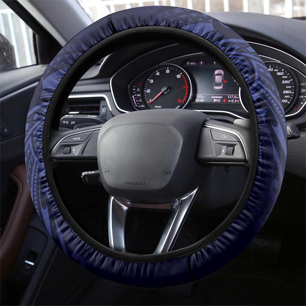 FSM Chuuk States Steering Wheel Cover Micronesia Six 9 One Polynesian Tribal Pattern LT9 - Polynesian Pride