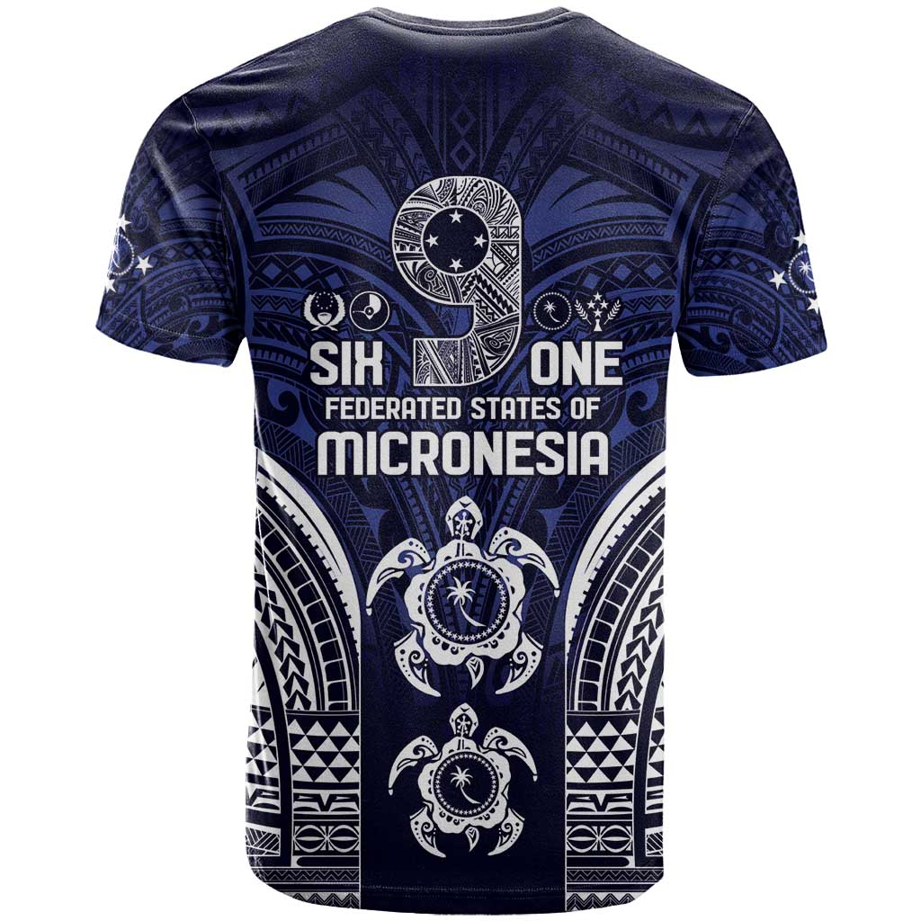 FSM Chuuk States T Shirt Micronesia Six 9 One Polynesian Tribal Pattern LT9 - Polynesian Pride