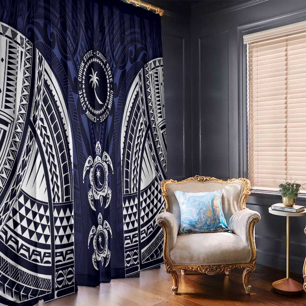 FSM Chuuk States Window Curtain Micronesia Six 9 One Polynesian Tribal Pattern LT9 - Polynesian Pride