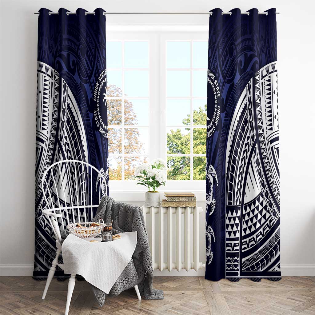 FSM Chuuk States Window Curtain Micronesia Six 9 One Polynesian Tribal Pattern LT9 - Polynesian Pride