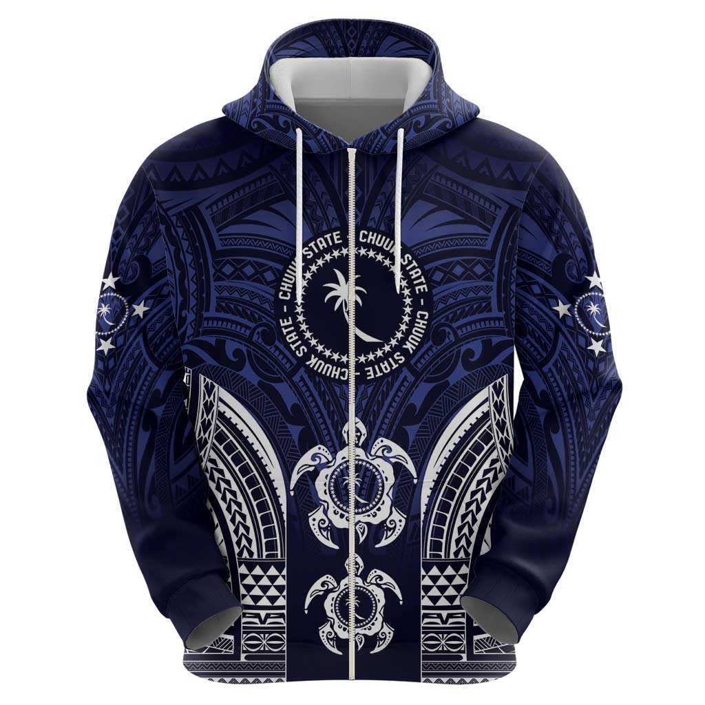 FSM Chuuk States Zip Hoodie Micronesia Six 9 One Polynesian Tribal Pattern LT9 - Polynesian Pride