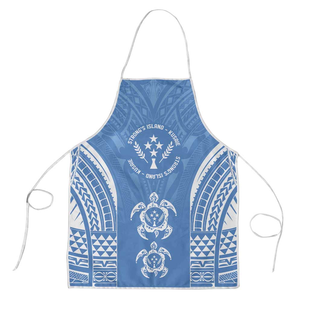 FSM Kosrae States Apron Micronesia Six 9 One Polynesian Tribal Pattern LT9 Blue - Polynesian Pride